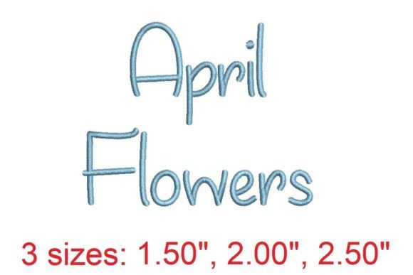 April Flowers Embroidery Font Review