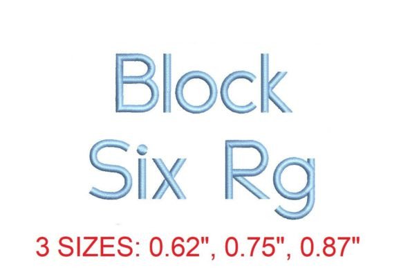 Block Six Rg Embroidery Font Review