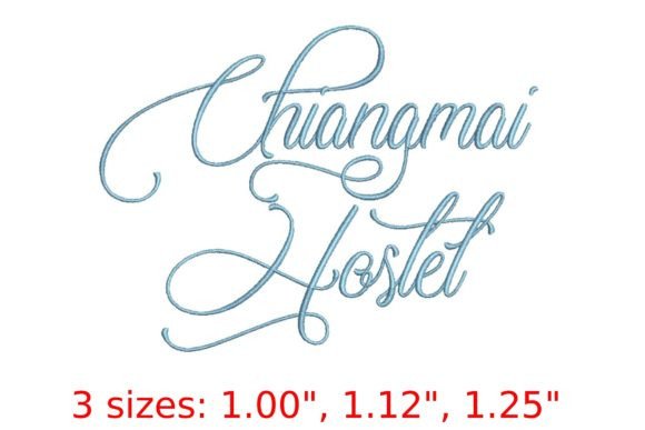 Changmai Hostel Embroidery Font Review