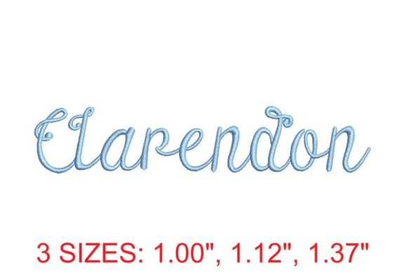 Clarendon Embroidery Font Review