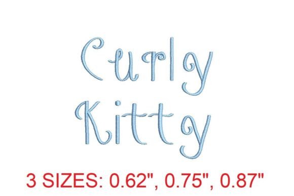 Curly Kitty Embroidery Font Review