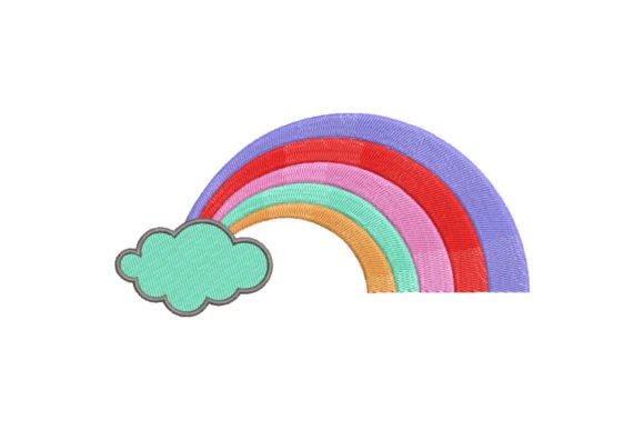 Cute Rainbow Embroidery