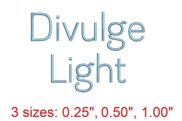 Divulge LT: Elegant Embroidery Font