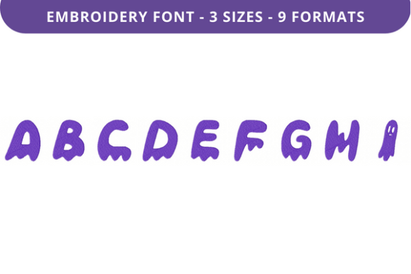 Drippy Ghost Font a to I