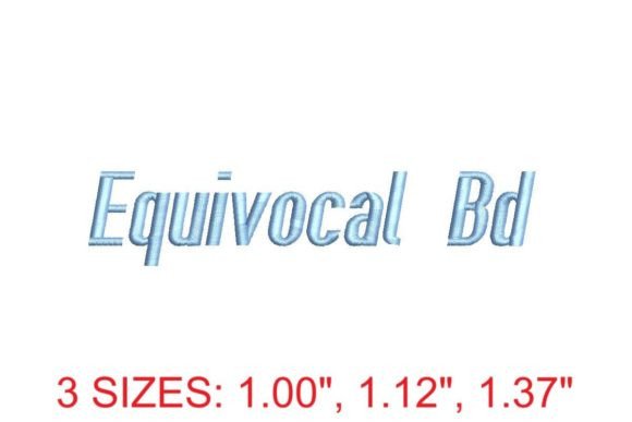 Equivocal BD Embroidery Font Review