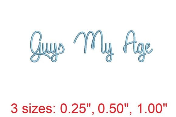 Guys My Age Embroidery Font Review