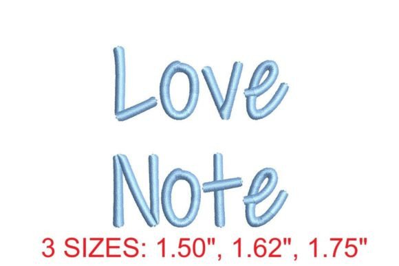 Love Note Embroidery Font Review