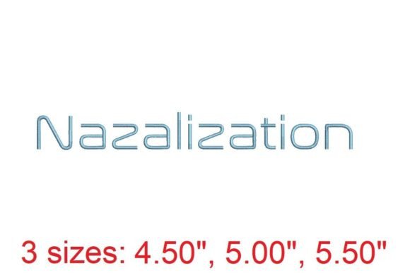 Nazalization Embroidery Font Review