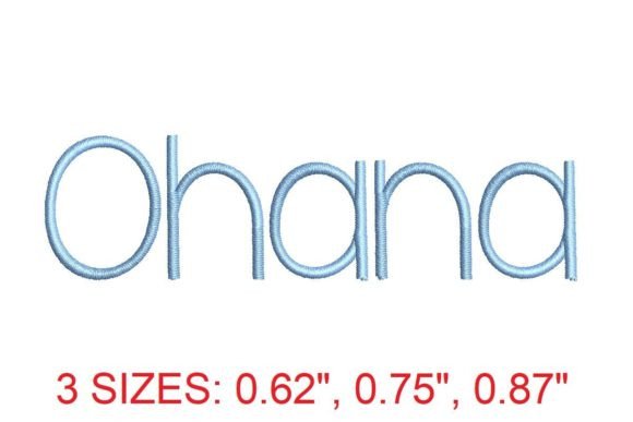 Ohana Embroidery Font Review