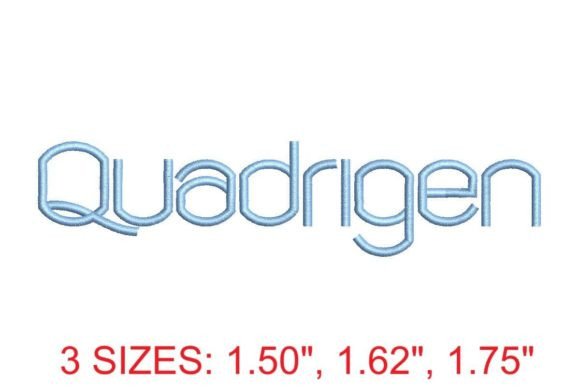 Quadrigen Embroidery Font Review