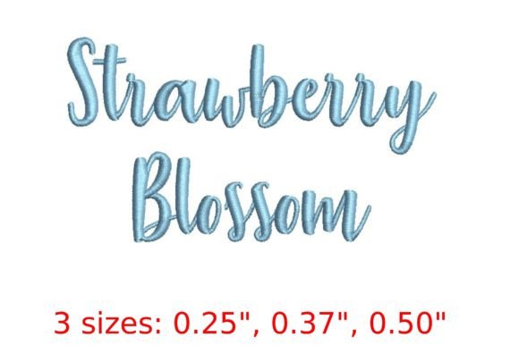 Strawberry Blossom Embroidery Font Review