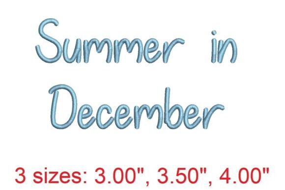 Summer in December Embroidery Review