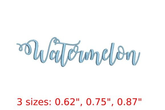 Watermelon Embroidery Font Review