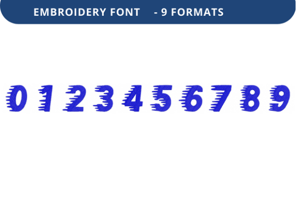 Winter Sprinter Font 0 to 9 Review